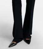 The Row Fabien wool cady flared pants