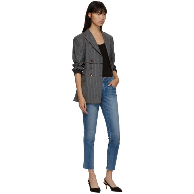 Amo Blue Stix Crop Jeans