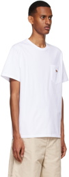 Maison Kitsuné White Tricolor Fox T-Shirt