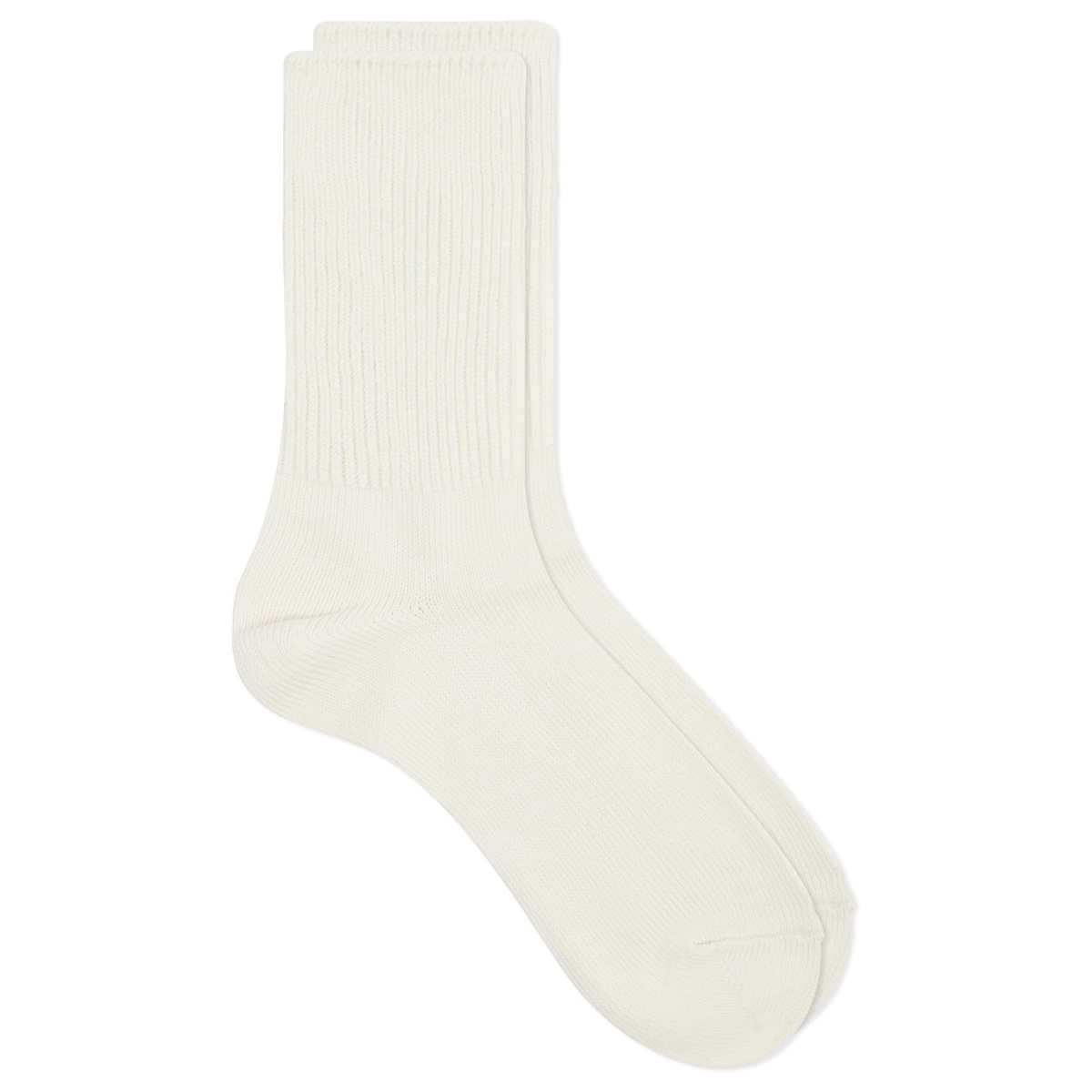 RoToTo Organic Daily Ribbed Crew Sock - 3 Pack in Ivory