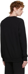 Balmain Black Embossed Logo Sweatshirt
