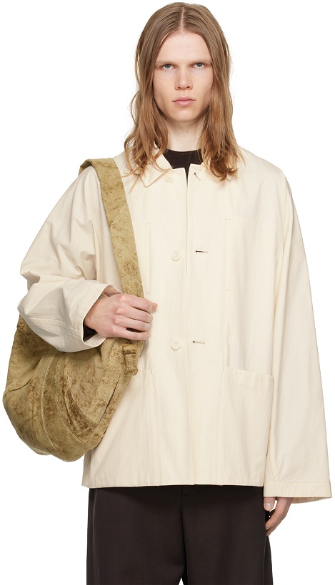 Photo: LEMAIRE Off-White Single Breasted Jacket