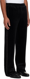 Andersson Bell Black Velvet Track Pants