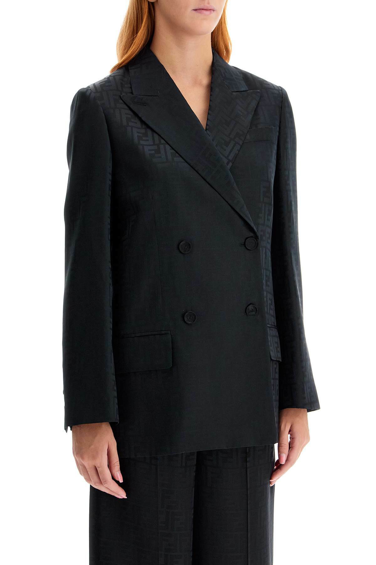 【送関込】FENDI☆satin crepe ff blazer FENDI satin crepe ff blazer Black Fendi