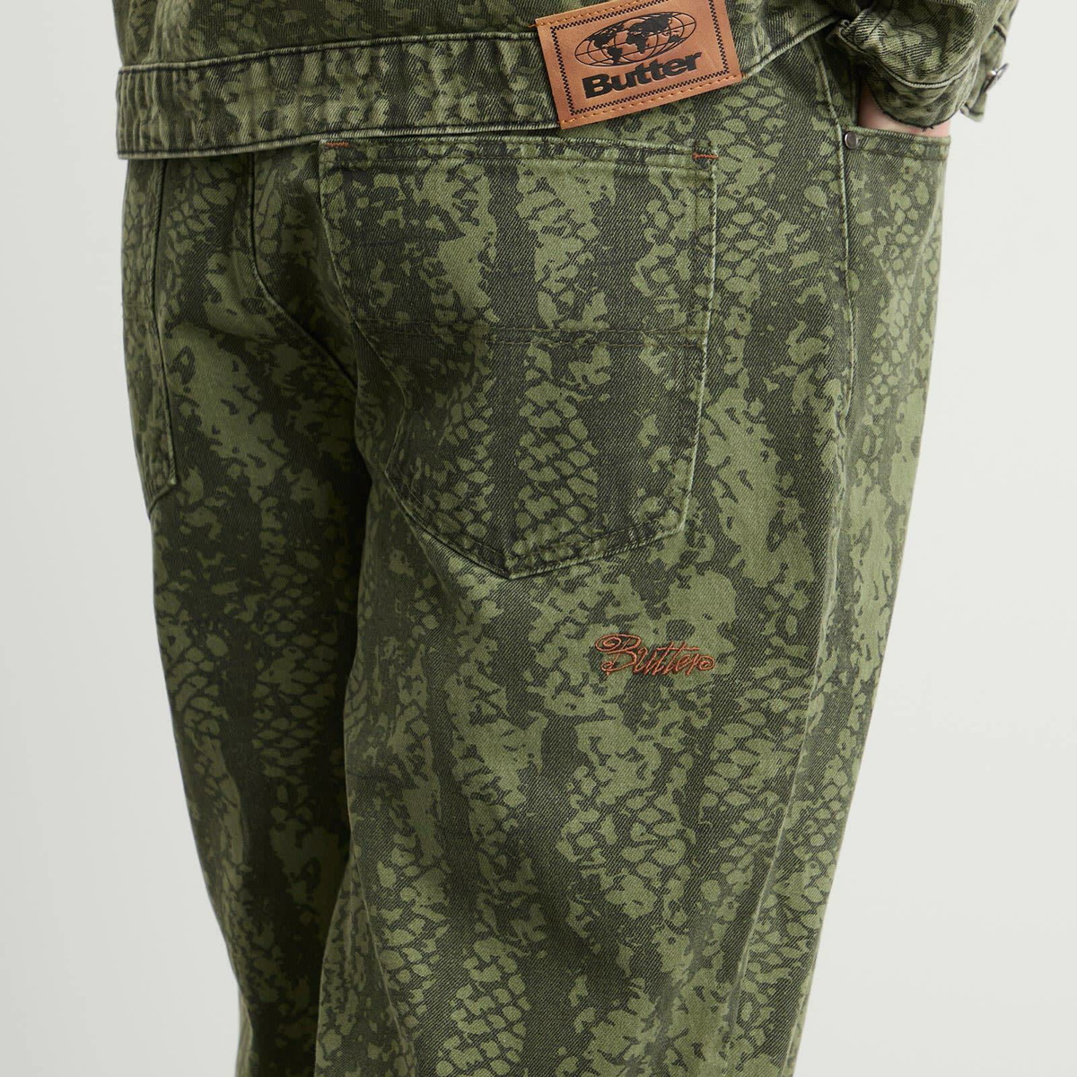 Butter Goods Men's Garage Denim Jeans in Lowland Camo