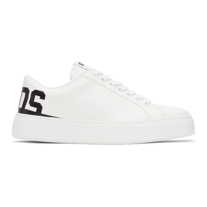 Photo: GCDS White and Black Bucket Sneakers