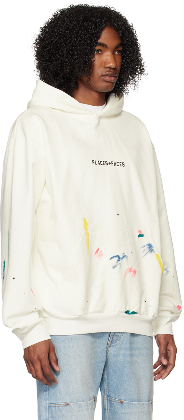 White paint splatter hoodie sale