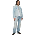 COÛT DE LA LIBERTÉ Blue Johnny Vintage DBL Dip Denim Trucker Jacket