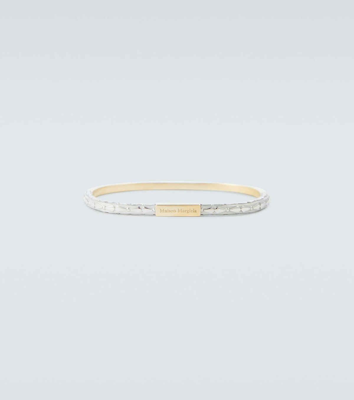 アクセサリー Maison Margiela bangle no box Maison Margiela - Embossed two-tone bracelet Maison Margiela