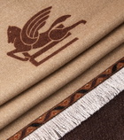Etro Pegaso wool throw