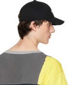 We11done Black Logo Patch Cap