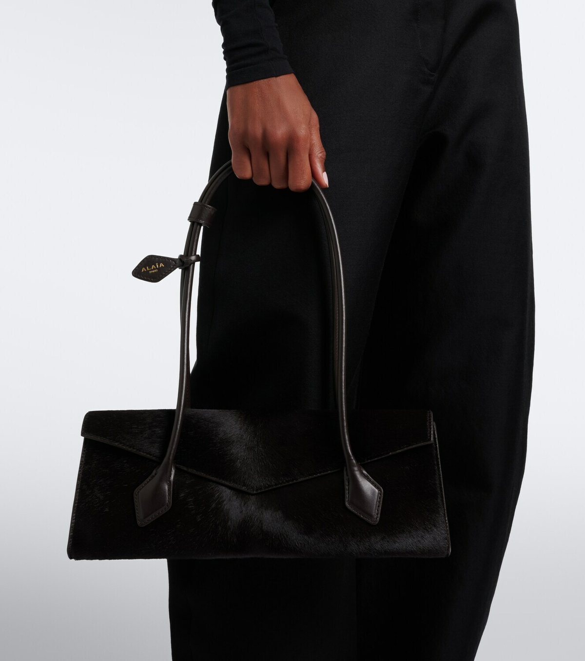 Alaïa Le Teckel Medium calf hair shoulder bag