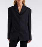 The Row Gelda chalk stripe wool blazer