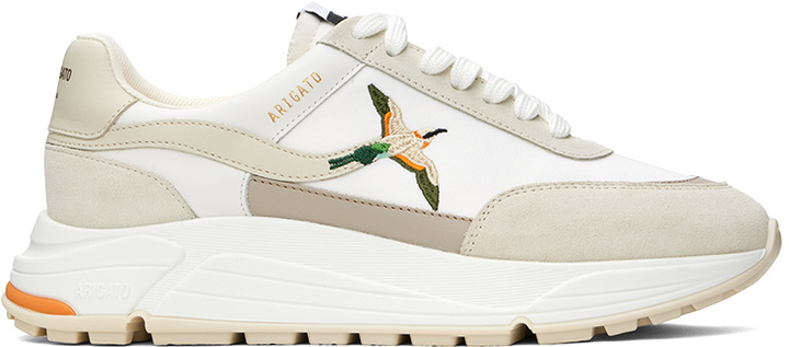 Photo: Axel Arigato White & Beige Rush Bee Bird Sneakers