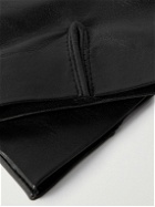 SAINT LAURENT - Leather Gloves - Black