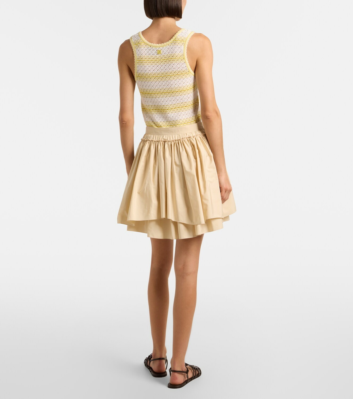 Loewe Paula's Ibiza cotton poplin miniskirt
