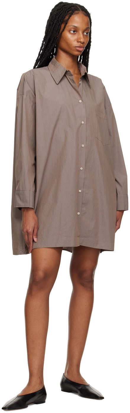 Deiji Studios Brown 'The Shirt' Midi Dress