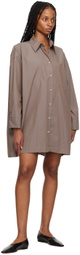 Deiji Studios Brown 'The Shirt' Midi Dress