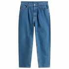 BEAMS Men's Wide Tapered Denim Jeans in  Indigo