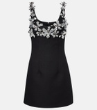 Emilia Wickstead Einna embellished crêpe minidress