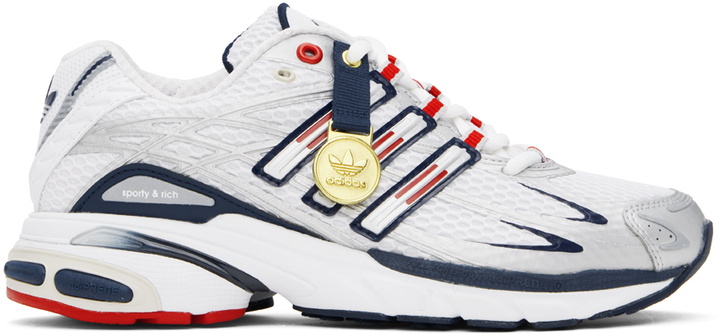 Sporty & Rich White & Navy adidas Originals Edition Samba OG Sneakers Sporty  & Rich