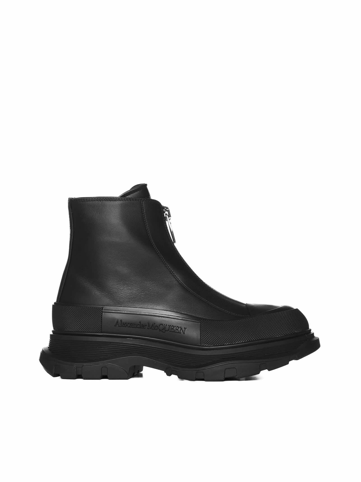 Alexander McQueen Off-White Thigh-High Tread Boots Alexander