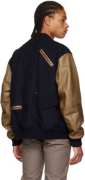 Undercoverism Navy Embroidered Bomber Jacket