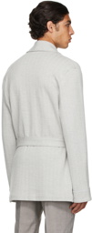 Ermenegildo Zegna Grey Smoking Cardigan