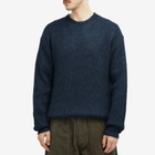 Merely Made Men's Melange Mohair Knit in Denim Blue