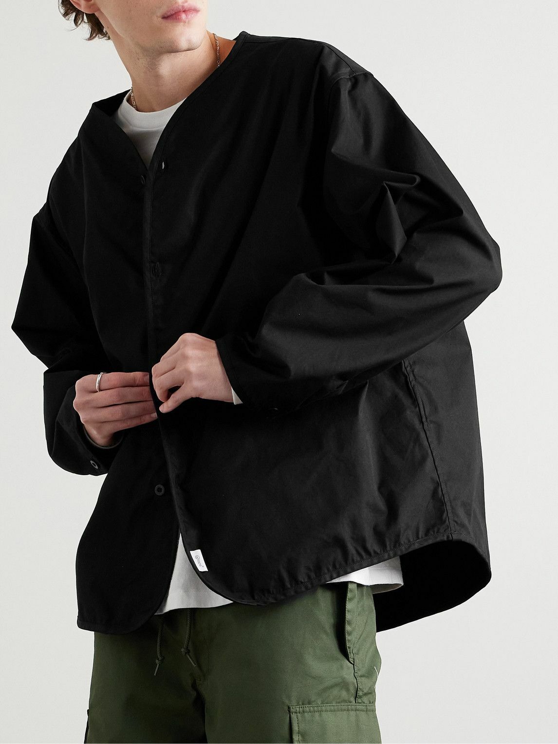 WTAPS - Logo-Print Cotton and Nylon-Blend Shirt - Black WTAPS