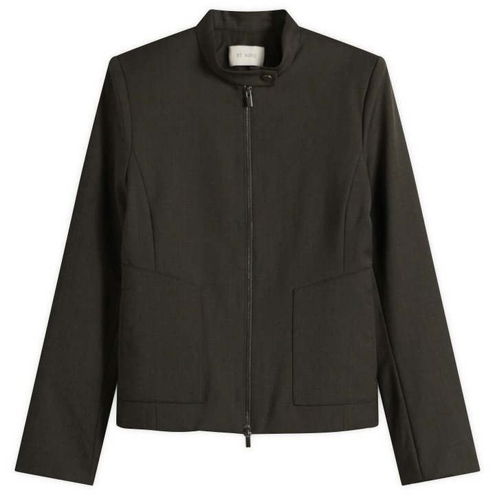 Photo: ST. Agni Women's Moto Jacket in Umber
