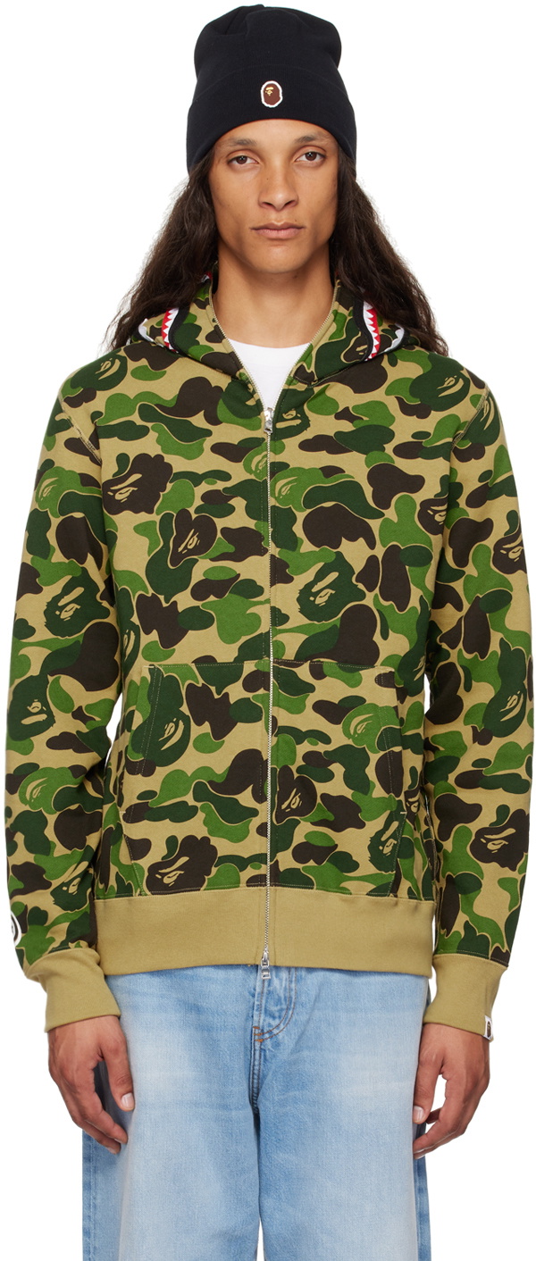 トップス BAPE SHARK PARKA HOODIE GREEN s-l1200.jpg