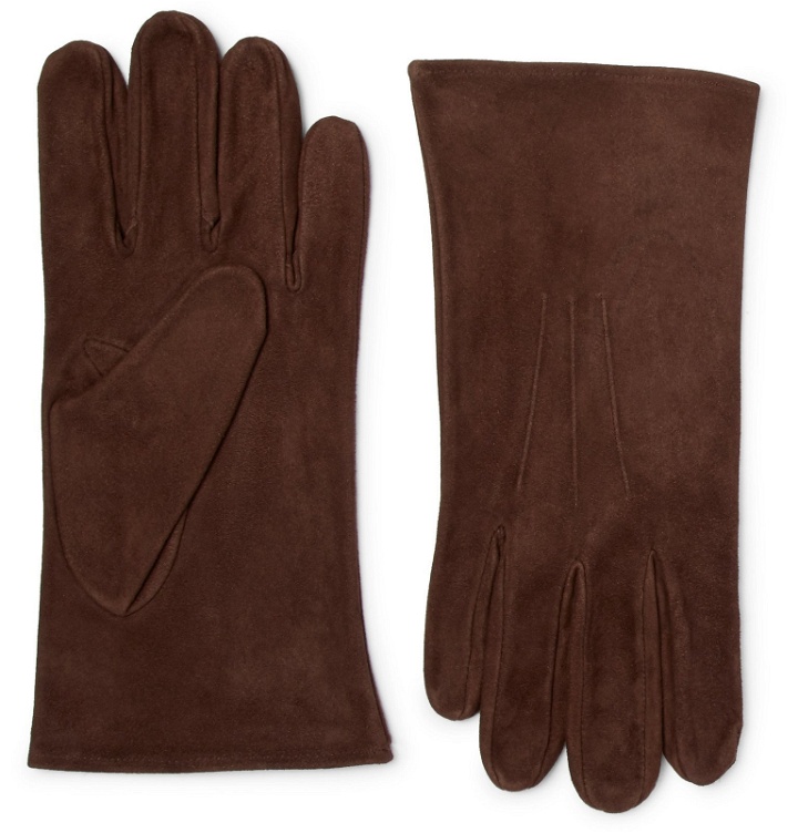 Photo: Anderson & Sheppard - Suede Gloves - Brown
