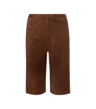 Toteme - Suede Bermuda shorts