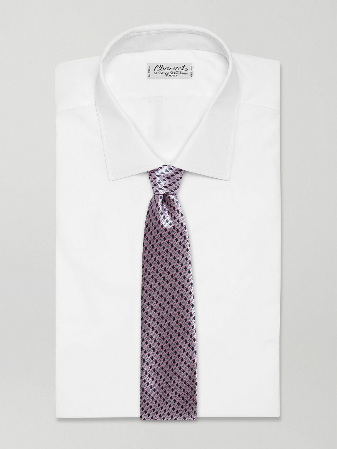 Canali - 8cm Silk-Jacquard Tie