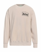 Aries Mens Sweatshirt in Beige