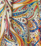 Etro Printed silk scarf