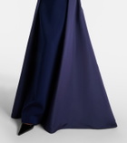Carolina Herrera Colorblocked silk faille gown