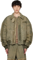 032c Green Clay Utility Bomber Jacket