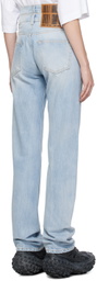 VTMNTS Blue Double Waist Jeans