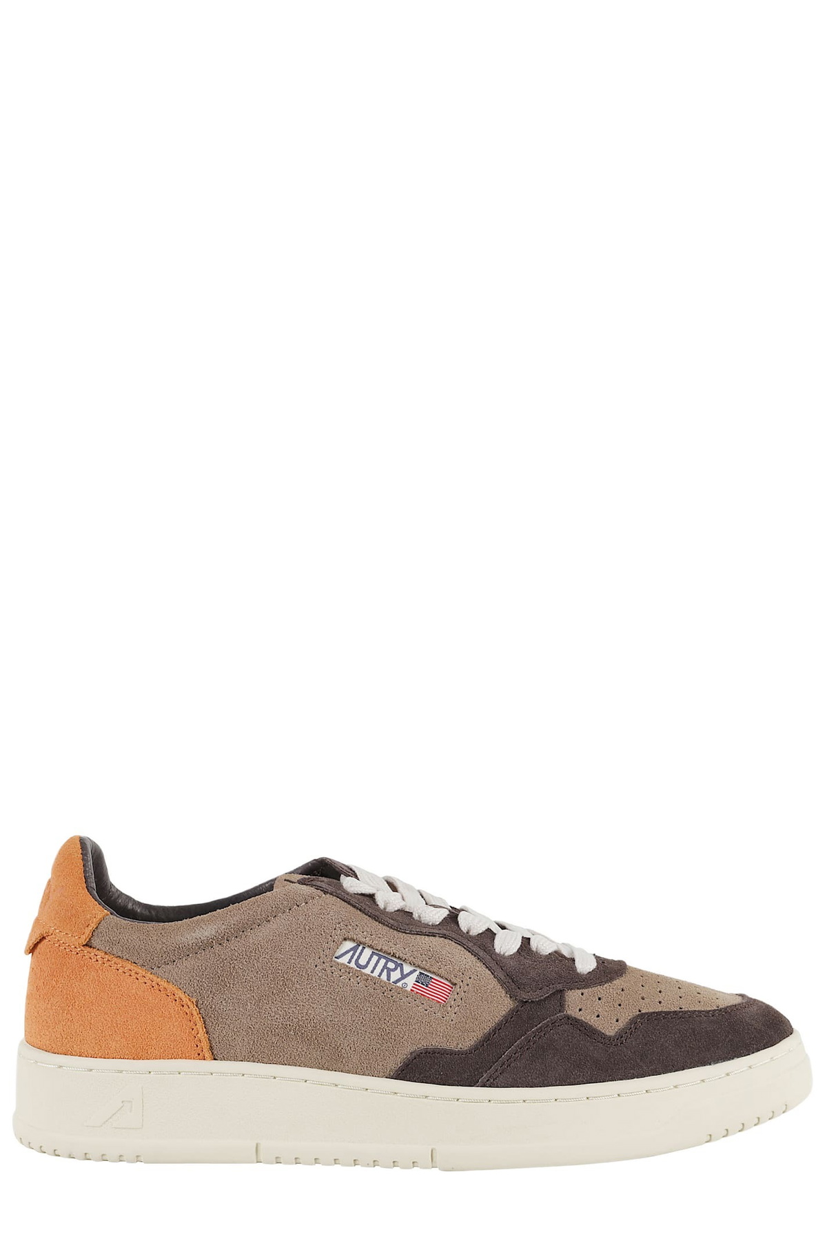 AUTRY White & Brown Medalist Low Sneakers Autry