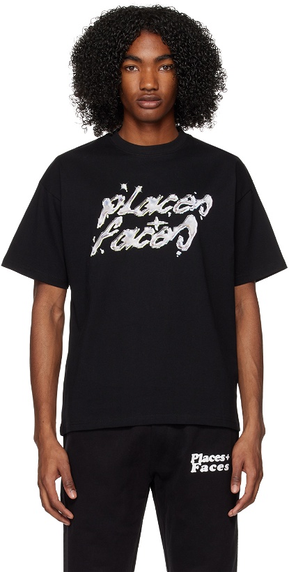 Photo: PLACES+FACES Black Daft T-Shirt
