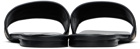 Versace Black Logo Patch Slides