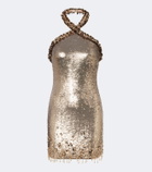 Simkhai Naya sequined halterneck minidress