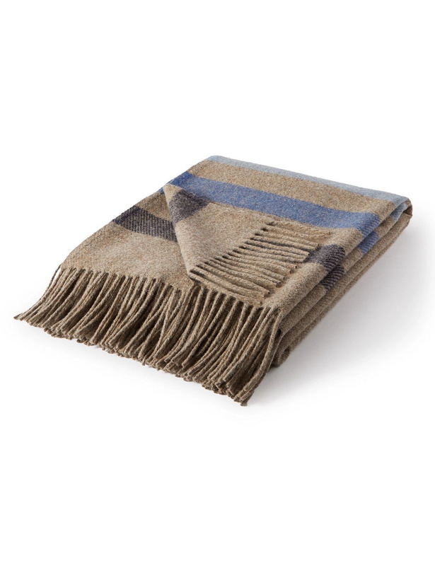 Photo: Pendleton - Eco-Wise Fringed Striped Virgin Wool Throw