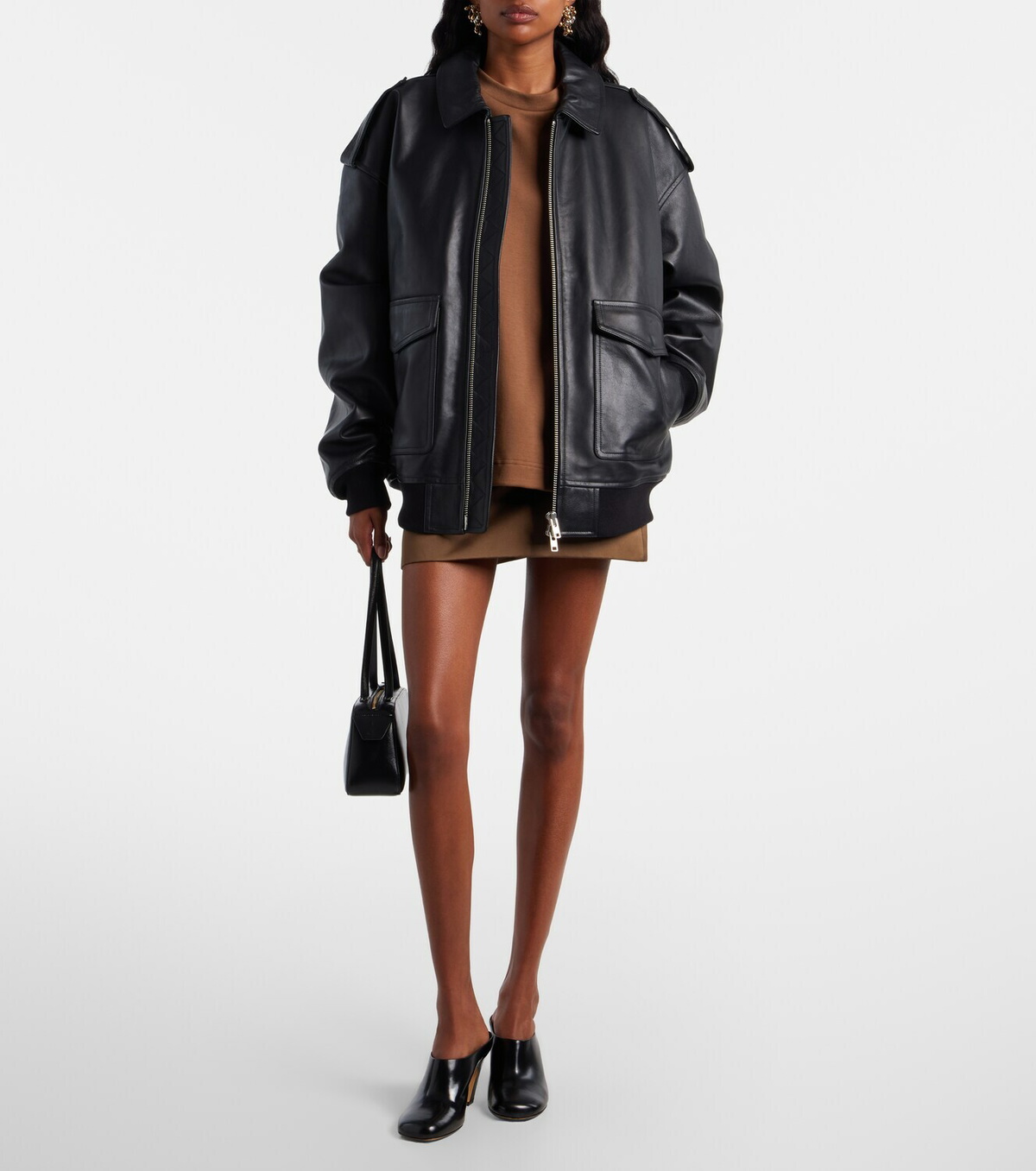 The Frankie Shop Hera satin miniskirt