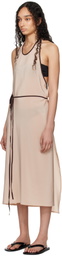 Baserange SSENSE Exclusive Pink Apron Wrap Midi Dress