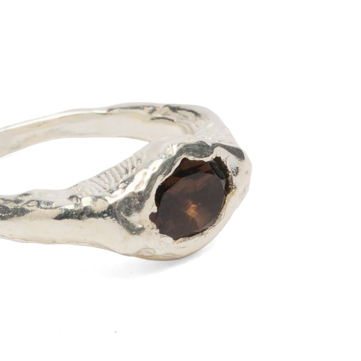 Simuero Women's Faro Ring in Silver/Brown