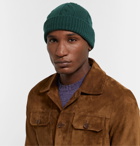 Anderson & Sheppard - Cable-Knit Wool Beanie - Green