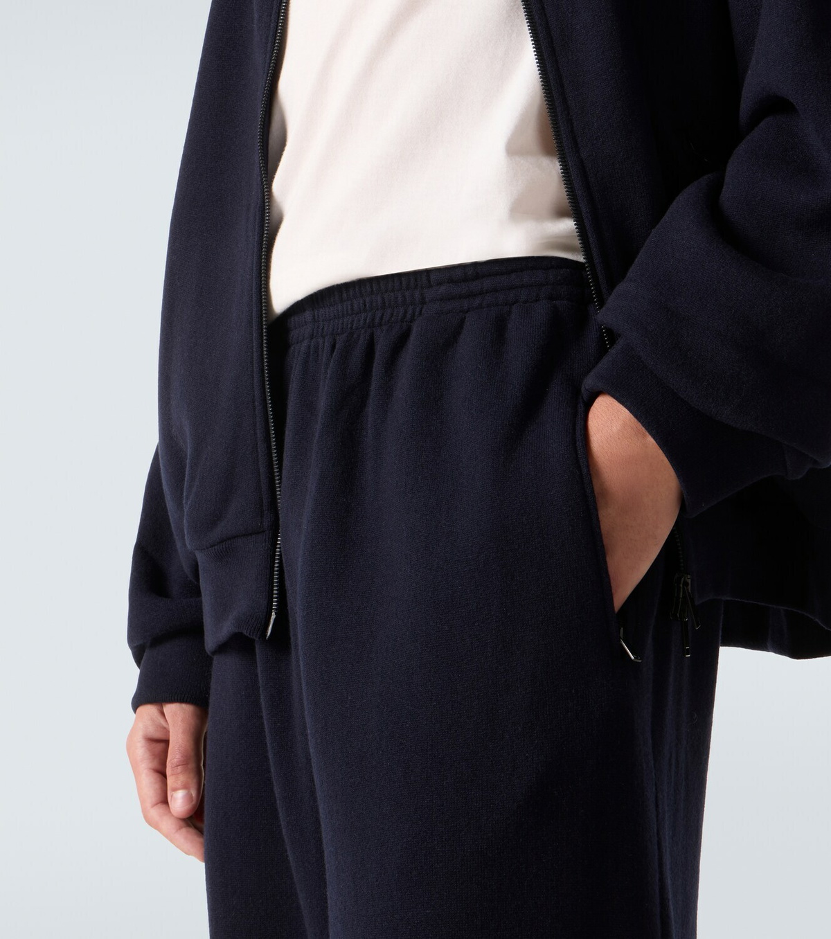 The Row Zaven cashmere and cotton sweatpants The Row